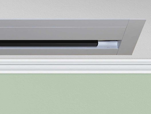 Ceiling recessed and out of sight