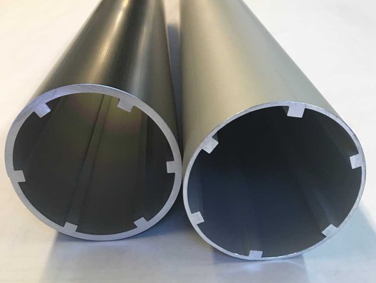 Two custom roller tubes are offered